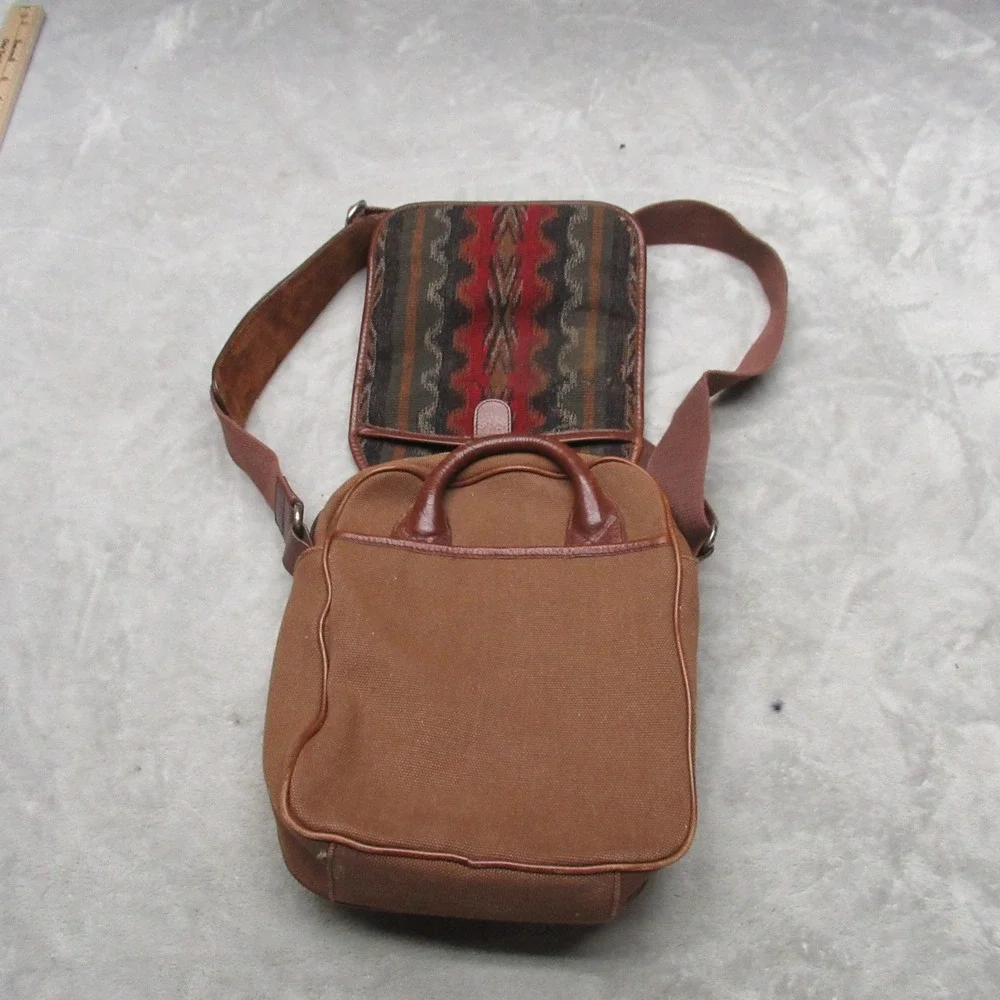 Pendleton Wool Crossbody Bag Unisex‎ One Size Brown Canvas Southwestern Travel